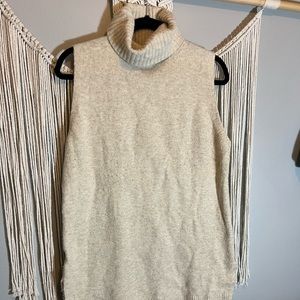 Ann Taylor Sleeveless turtleneck sweater